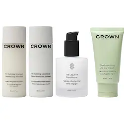 Crown Affair The Mini Air Dry Cream Ritual Hair Set for Hydration and Definition