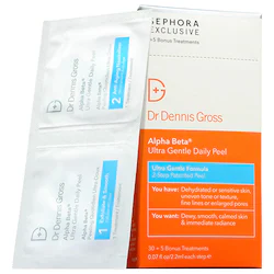 Dr. Dennis Gross Skincare Alpha Beta Gentle AHA/BHA Exfoliating Peel Pads for Sensitive Skin
