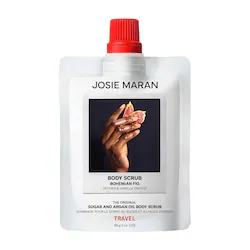 JOSIE MARAN Argan Oil + Sugar Balm Refillable Exfoliating Body Scrub Jar – Bohemian Fig - Image 2
