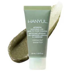 Hanyul Korean Artemisia Soothing 2-in-1 Mask to Foam Cleanser with Hyaluronic Acid + BHA - Image 2