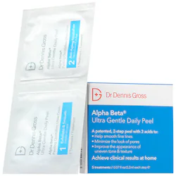 Dr. Dennis Gross Skincare Alpha Beta Gentle AHA/BHA Exfoliating Peel Pads for Sensitive Skin - Image 2