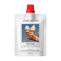JOSIE MARAN Argan Oil + Sugar Balm Refillable Exfoliating Body Scrub – Mini Vanilla Vibezzz